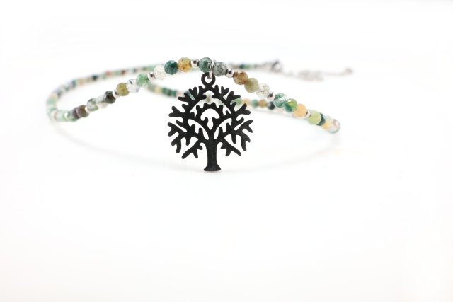 Naszyjnik "Drzewo Życia" z Agatu indyjskiego