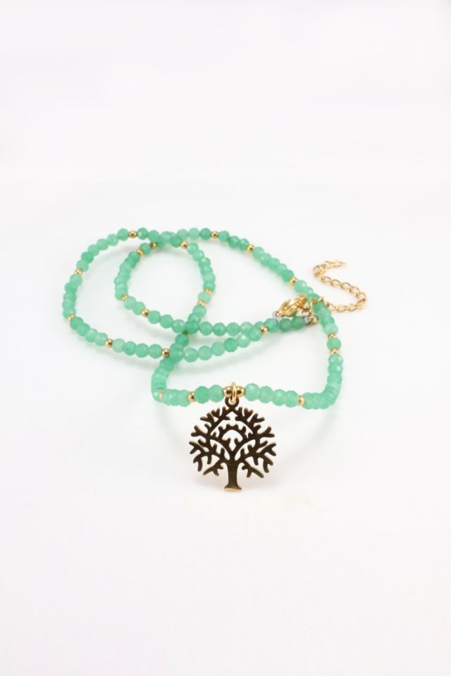 Naszyjnik "Drzewo Życia" z Naturalnego Awenturynu