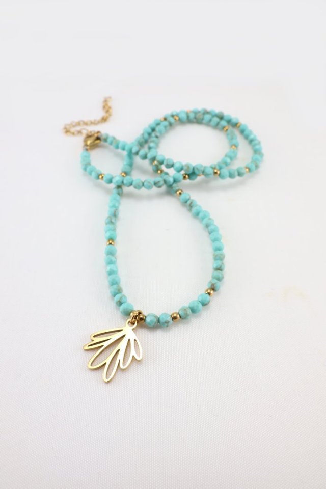 Naszyjnik Turkusowy Magnezyt