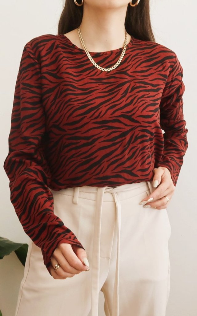 bluzka w zebrę nowa S