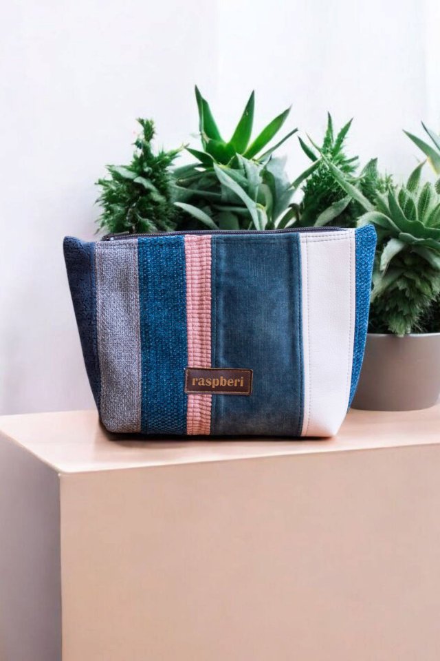 Patchworkowa kolorowa kosmetyczka MAXI