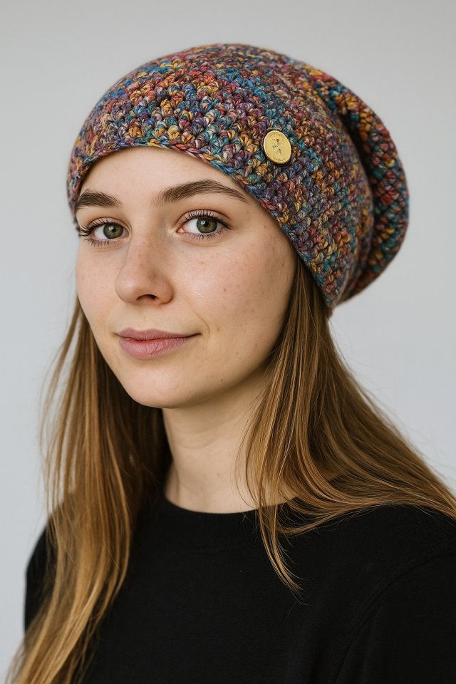 Kolorowa czapka całoroczna przejściowa cienka all season unisex