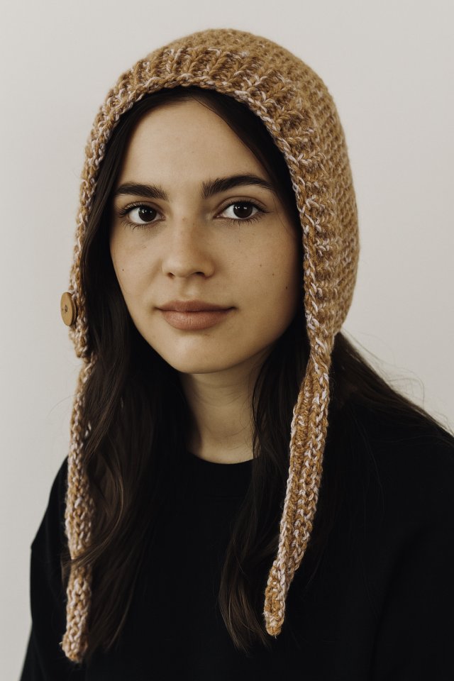 Balaclava kominiarka kaptur zamiast czapki z wełną merino i bawełną