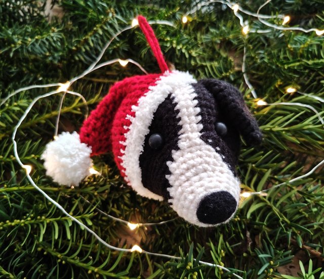 Border collie - świąteczna ozdoba dla miłośników psów!