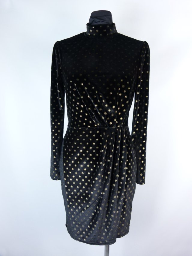 Warehouse welurowa sukienka mini 10 / 36