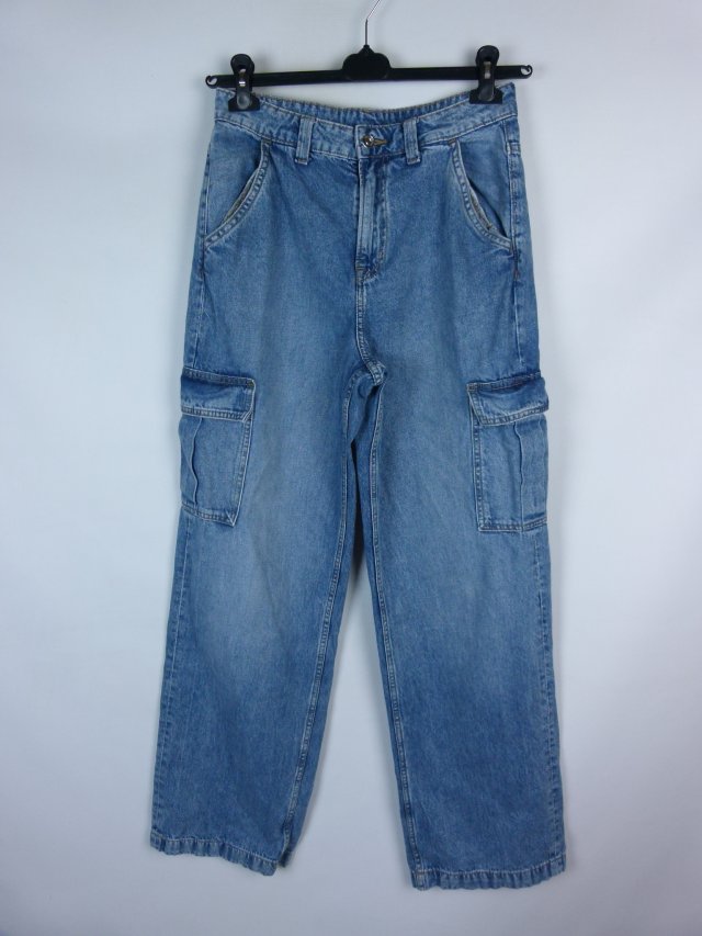 H&M Divided spodnie dżins bojówki cargo M / 38