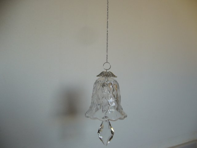 SZKLANY DZWONEK DO ZAWIESZENIA