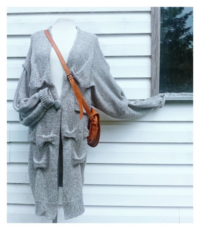 SZARY SWETER KARDIGAN VILA