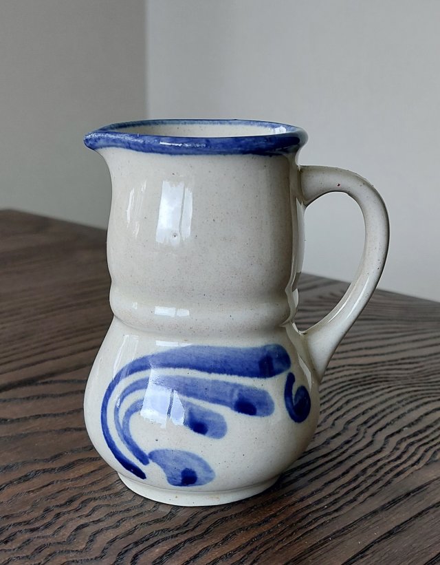 Bolesławiec mały dzbanek ręcznie malowany ceramika vintage