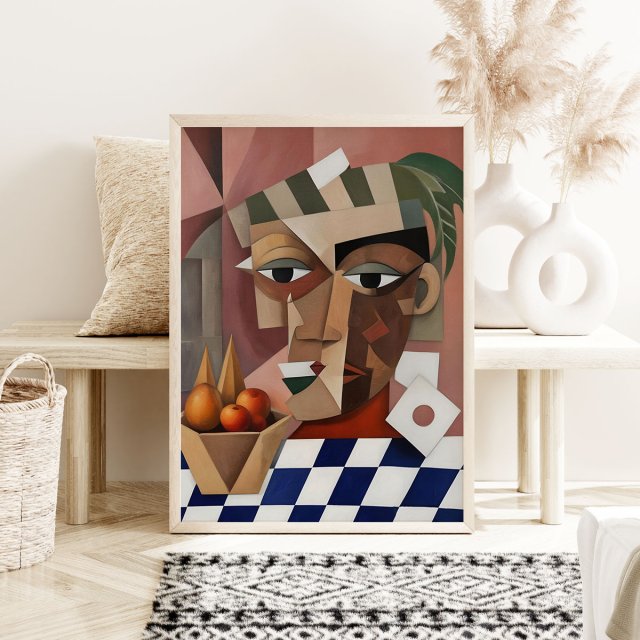 Plakat Abstrakcyjny portret a la Picasso - format 61x91 cm