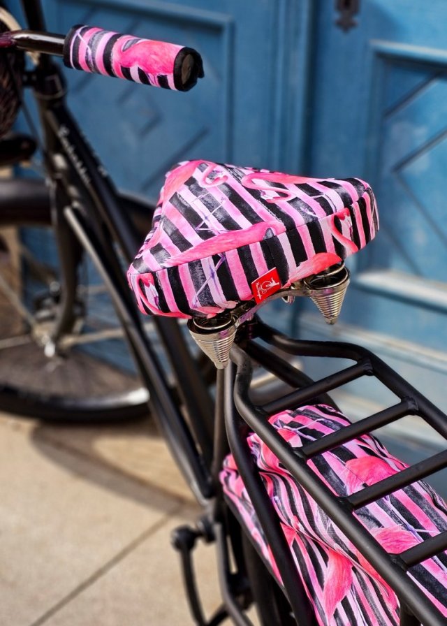 pokrowiec na siodełko  FLAMINGI wodoodporny