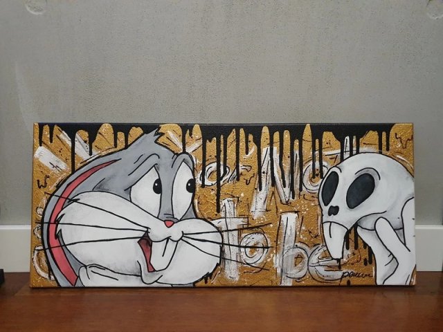 KRÓLIK BUGS 30x70 OBRAZ NA PŁÓTNIE Looney Tunes