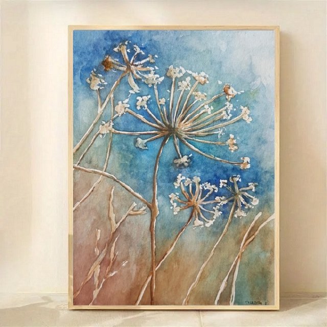 Dmuchawce  - akwarela