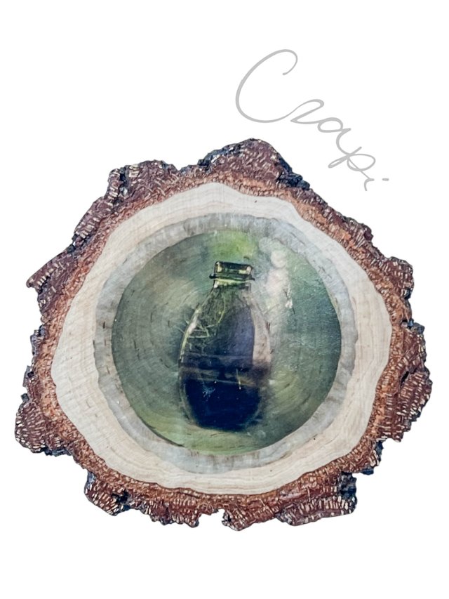 Wszechświat 2 - grafika na brzozowym plastrze