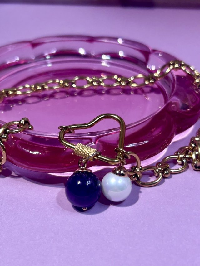 ❦❦ złocony łańcuch z ozdobami ❦❦