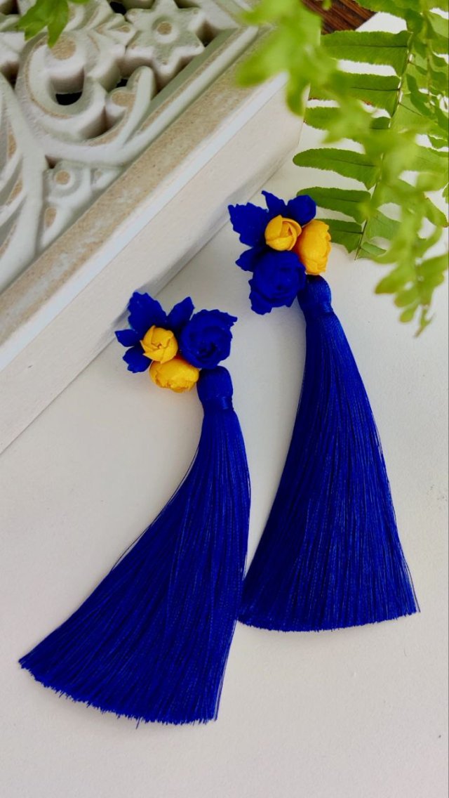 Kolczyki z polimerowej gliny – Kwiaty handmade