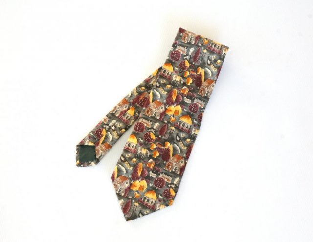 JEDWABNY KRAWAT - SIELSKI KRAJOBRAZ