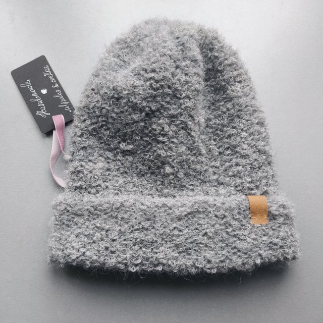 Czapka alpaka bouclé