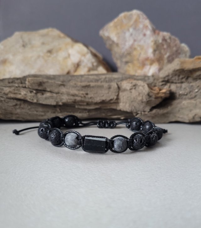 Męska bransoletka z Turmalinem