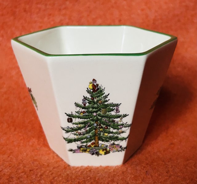 Spode christmas tree s 3324-AO - na miniaturową ozdobę świąteczną - kultowe zdobienie od SPODE
