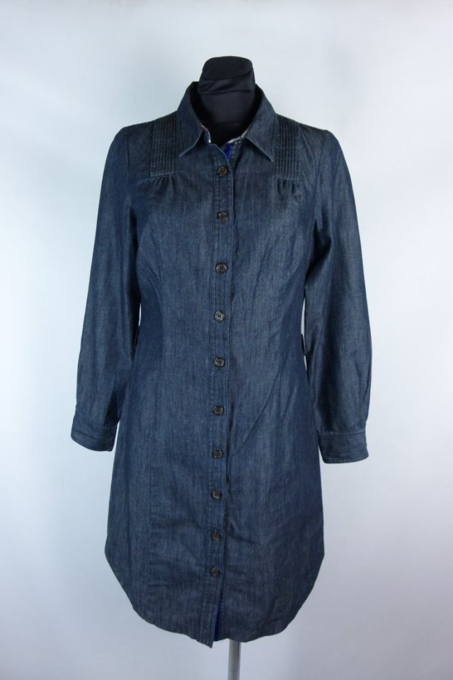 Boden rozpinana sukienka midi cienki jeans 10 / 38
