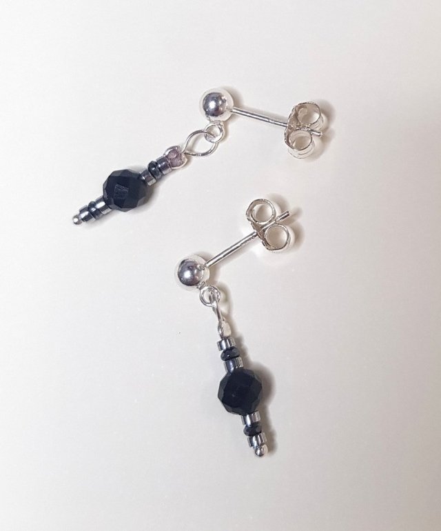 Kolczyki Sztyfty z Turmalinem