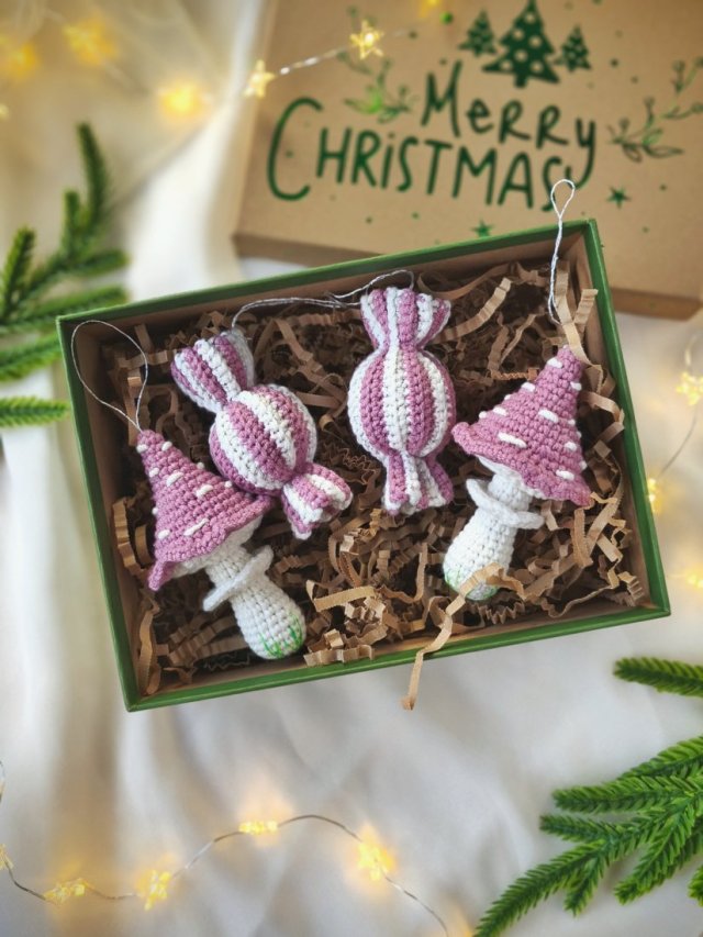 Ozdoby na choinkę, Zestaw ozdob świątecznych, Choinkowe zawieszki