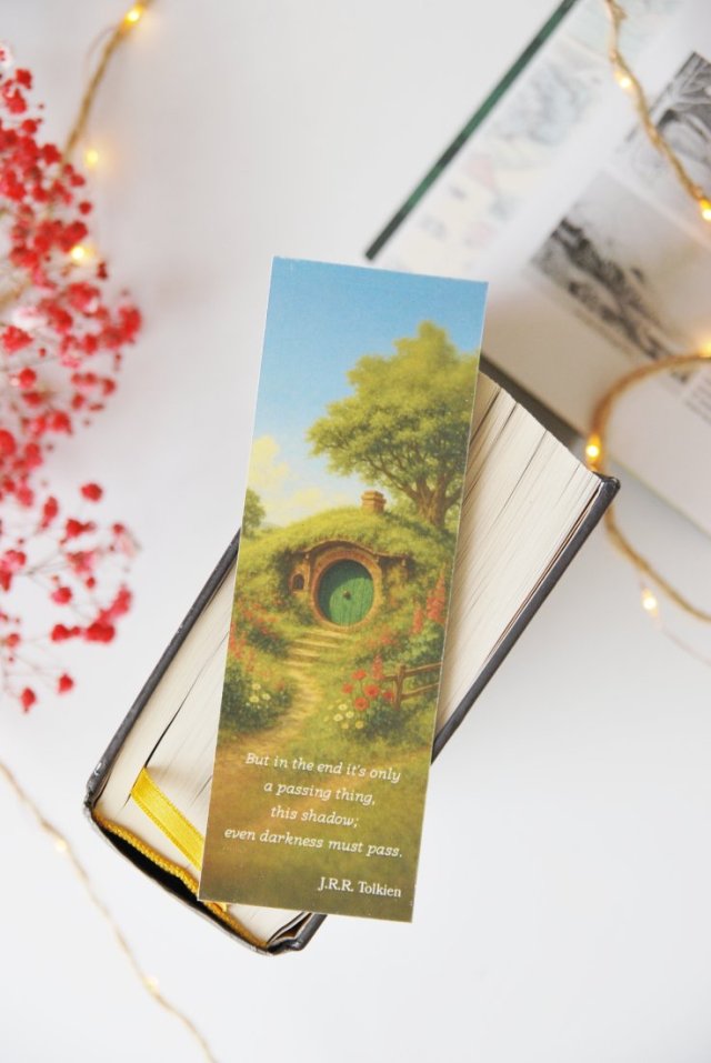 Papierowa zakładka do książki Władca Pierścieni Tolkien