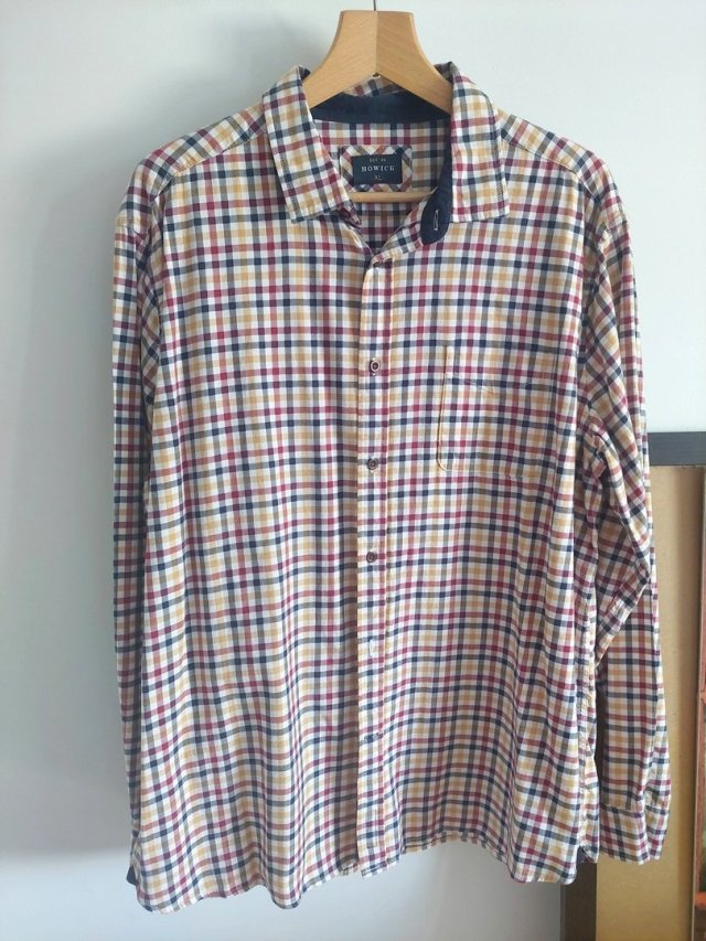 bawełniana męska koszula w kratę