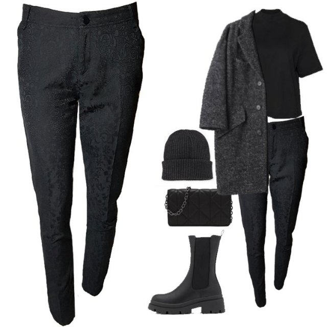 990 zł DAY Birger et Mikkelsen eleganckie spodnie żakard koronka R 38 Hv282