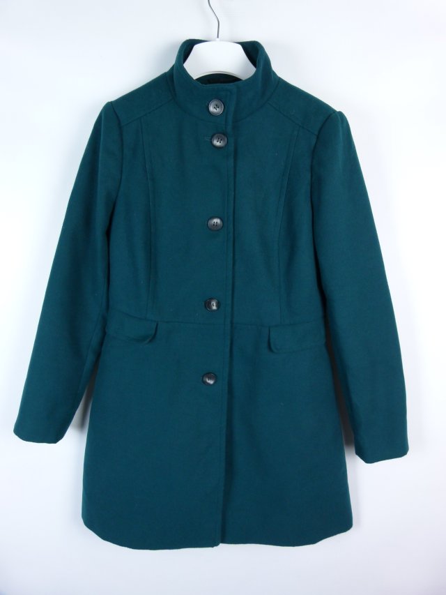 Oasis flauszowy płaszczyk green / M