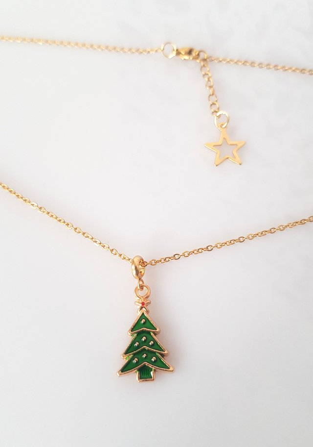 Naszyjnik Zielona Choinka