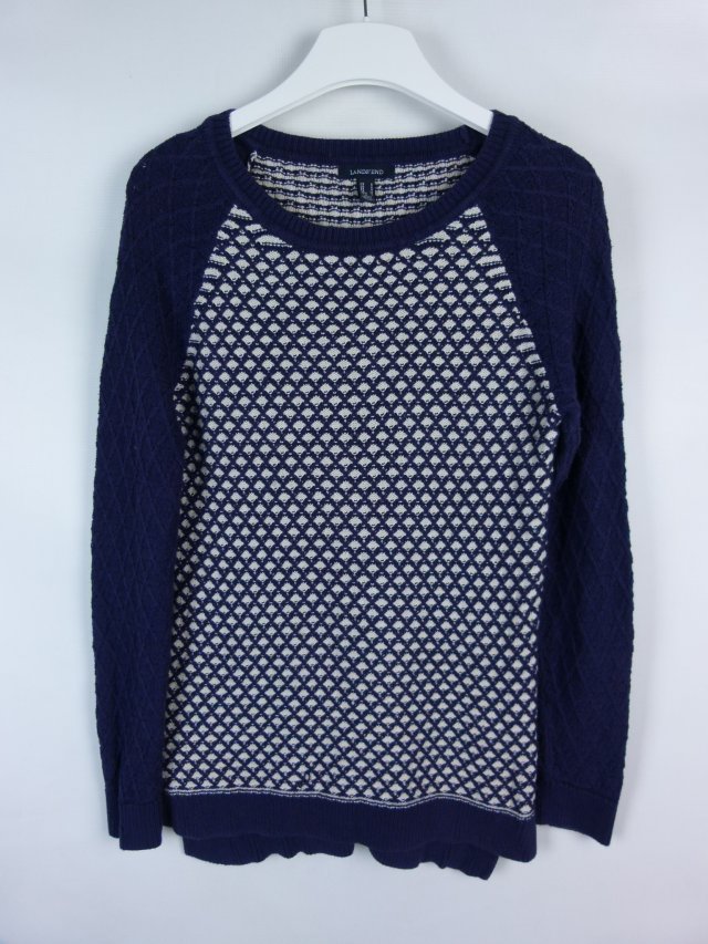 Lands'end damski sweter bawełna / S