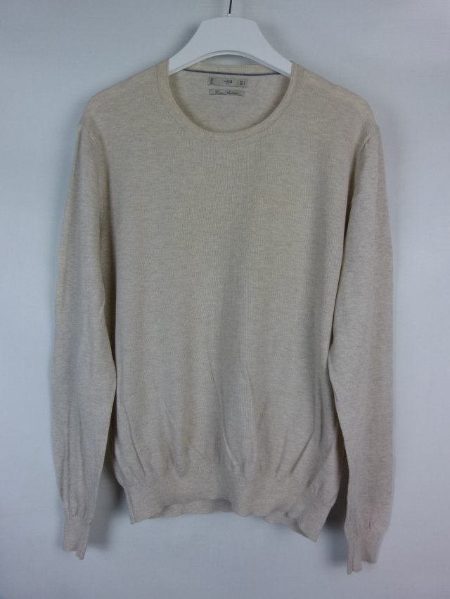Mango Man cienki sweter bawełna kaszmir / L