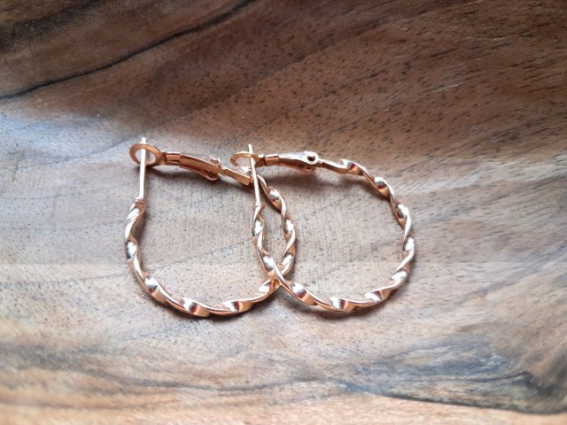 KOŁA POZŁACANE - NOWE KOLCZYKI 2,5 cm