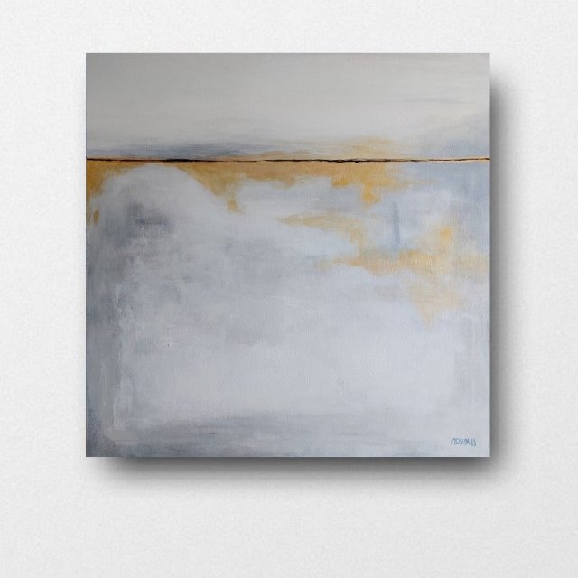 Abstrakcja ze złotem - 60/60 cm