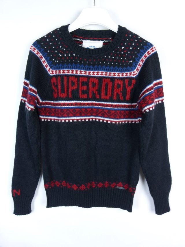 Superdry Vintage męski sweter z wełną / S