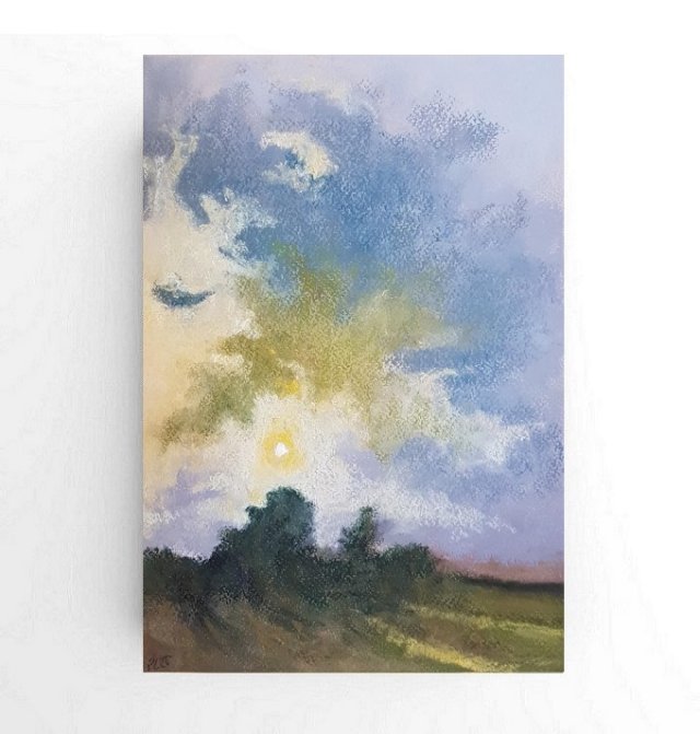 Pejzaż-pastele suche