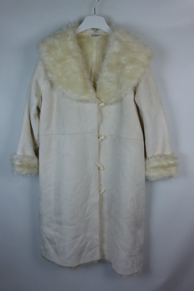 George zamszowy płaszczyk na futerku ivory 22 / 50