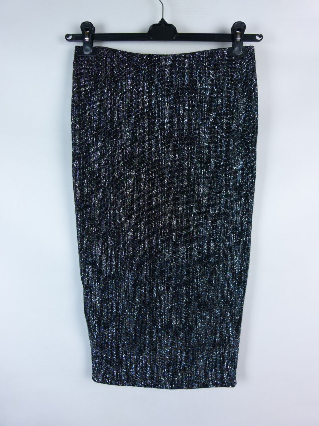 River Island ołówkowa spódnica ze srebrną nicią 12 / 38