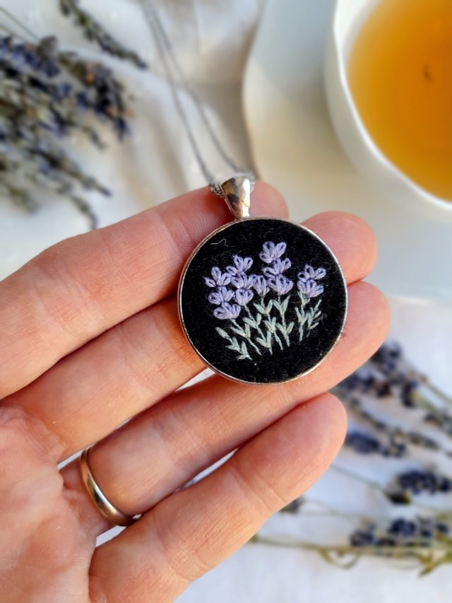 Naszyjnik Wieczór o zapachu lawendy 3