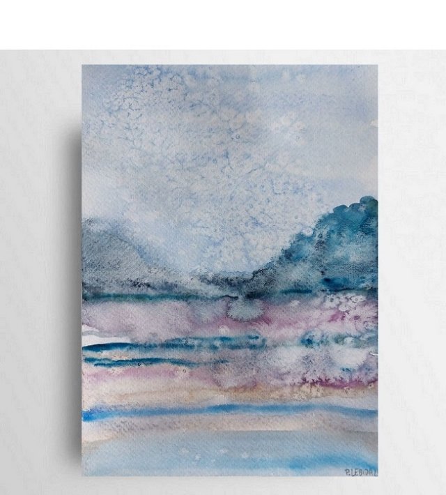 Pejzaż- obraz  akwarela