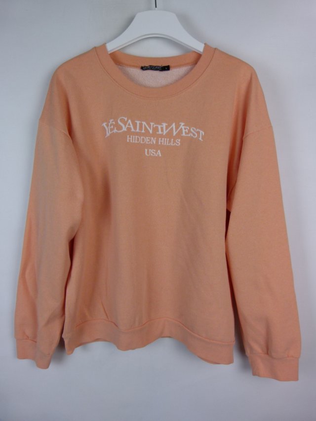 I Saw it First bluza bawełna poliester morelka / L