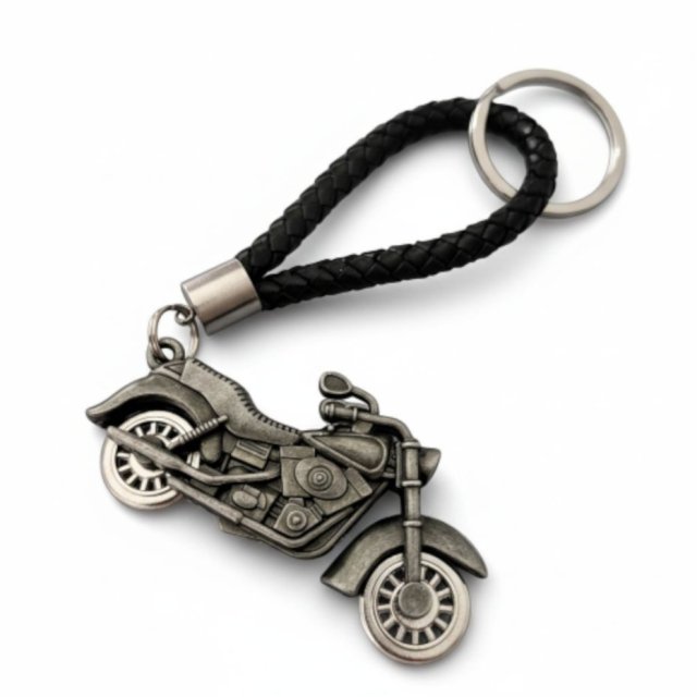 brelok skórzany MOTOCYKL SILVERADO II czarny