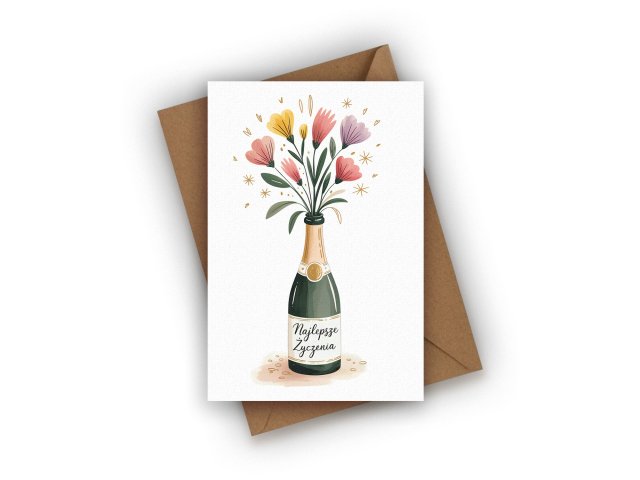 KARTKA URODZINOWA- NAJLEPSZE ŻYCZENIA