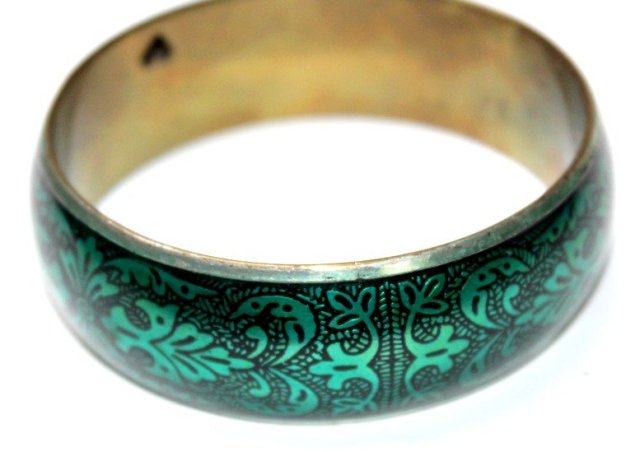 Metalowa szeroka BRANSOLETKA orient