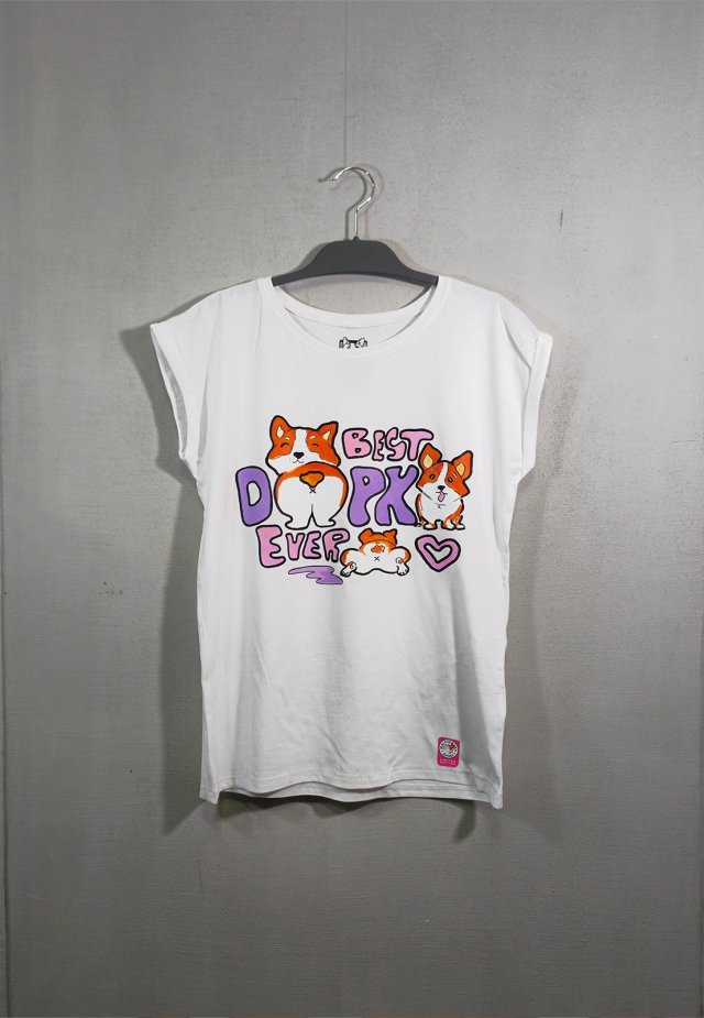 T-shirt CORGI - BEST DOOPKA EVER (DAMSKA S)