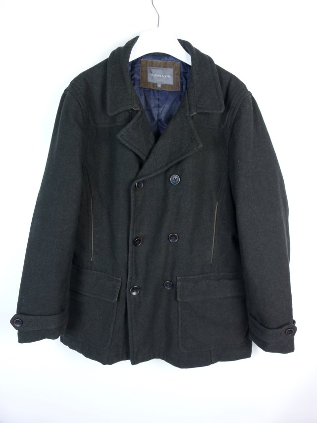 John Rocha męska dwurzędowa kurtka z wełną / L