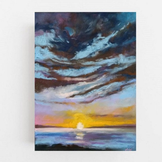 Pejzaż - rysunek pastele