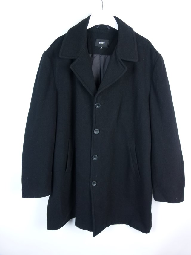 NEXT męski wełniany płaszcz / XL